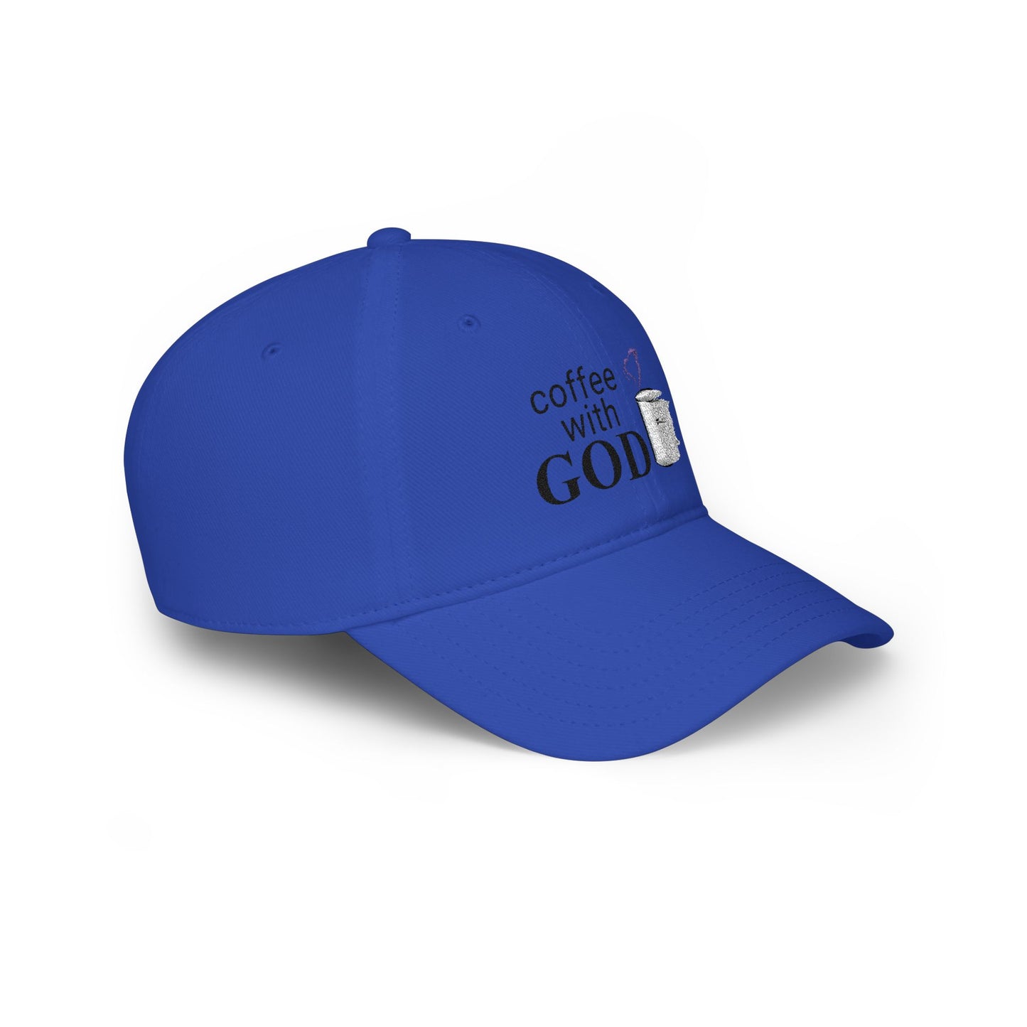 Coffee with God Embroidered Baseball Cap — Christian Faith Hat
