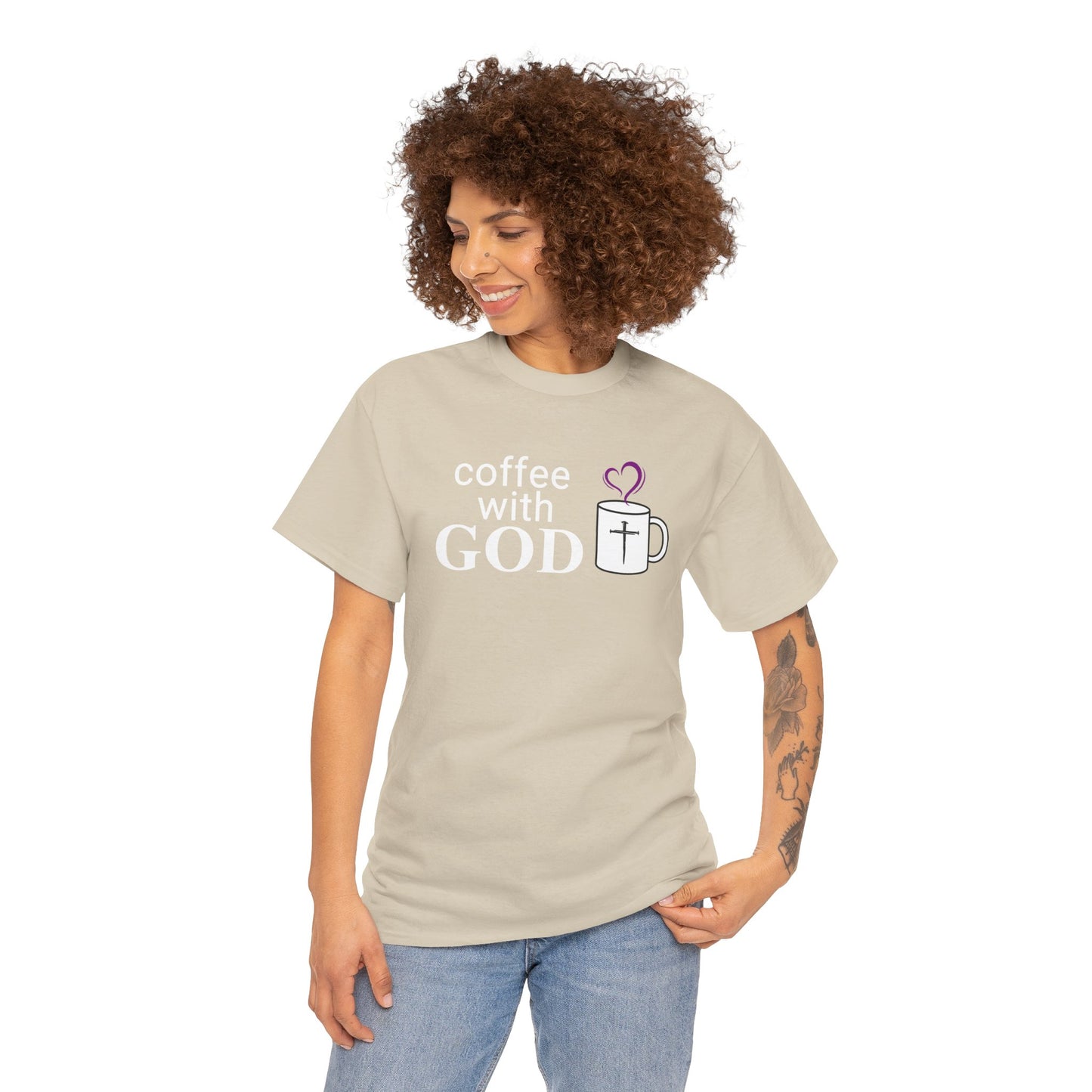 Coffee with God Christian Tee — Faith Mug Graphic Shirt
