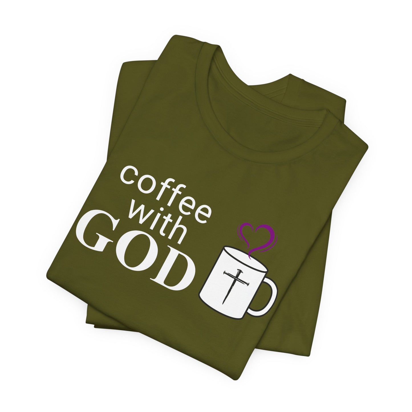Coffee With God T-Shirt - White Print