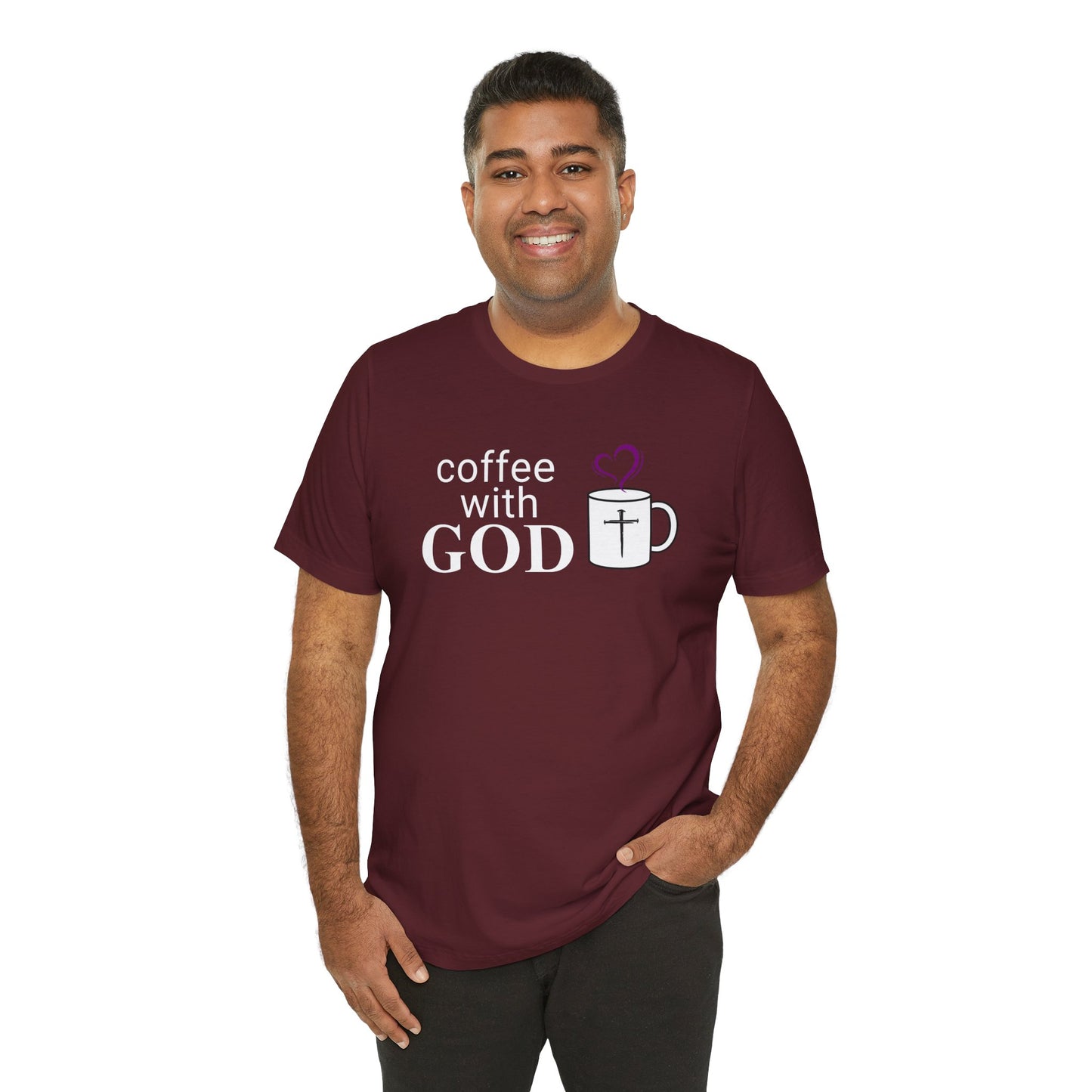 Coffee With God T-Shirt — Christian Faith Graphic Tee